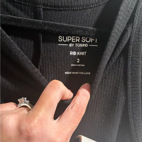 2X Torrid Black Ribbed Mini Dress - Picture 3 of 3